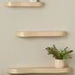 Maple and Jade 3-Piece Handmade Wall Shelf Set in Light Brown, , large