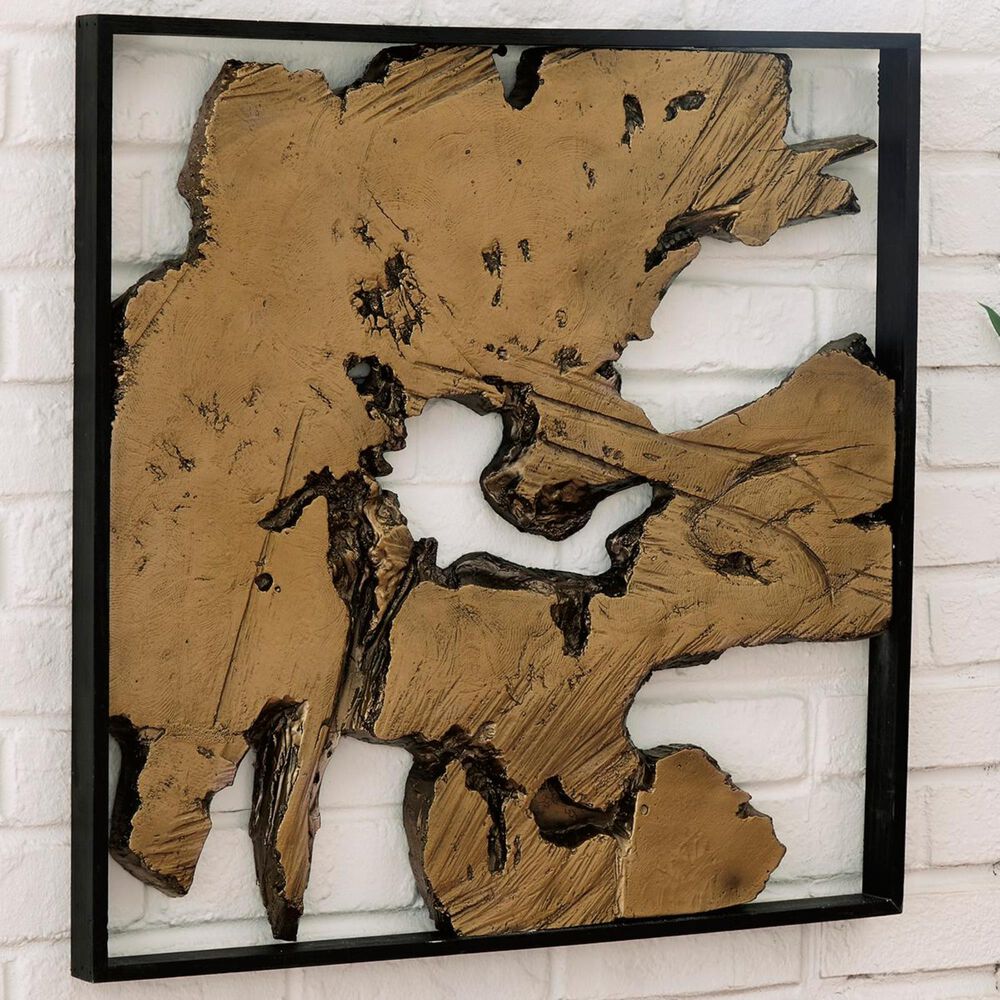 Signature Design by Ashley Fabiana Wall Decor in Black/Gold, , large