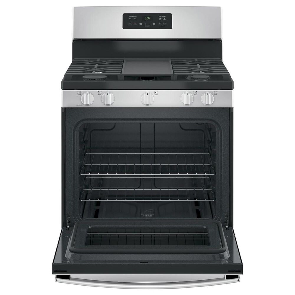 GE Appliances 5.0 Cu. Ft. Freestanding Gas Range in Stainless Steel, , large