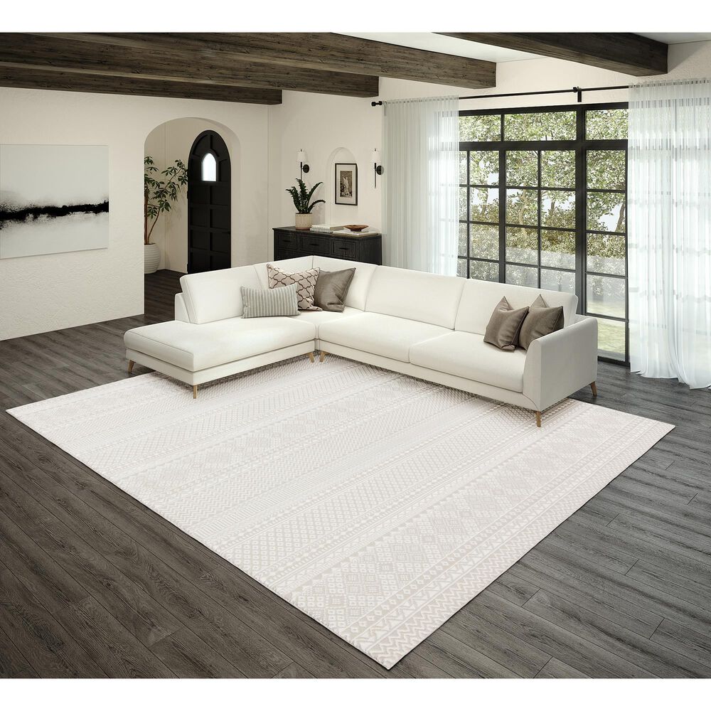 Dalyn Rug Company Rhodes 3&#39;2&quot; x 5&#39;1&quot; Ivory Area Rug, , large