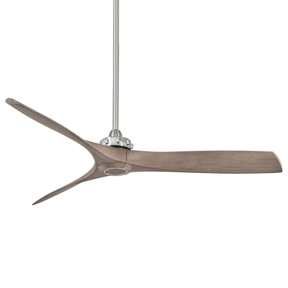 Minka-Aire Aviation 60" Ceiling Fan with Silver Blades in Brushed Nickel, , large