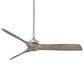 Minka-Aire Aviation 60" Ceiling Fan with Silver Blades in Brushed Nickel, , large