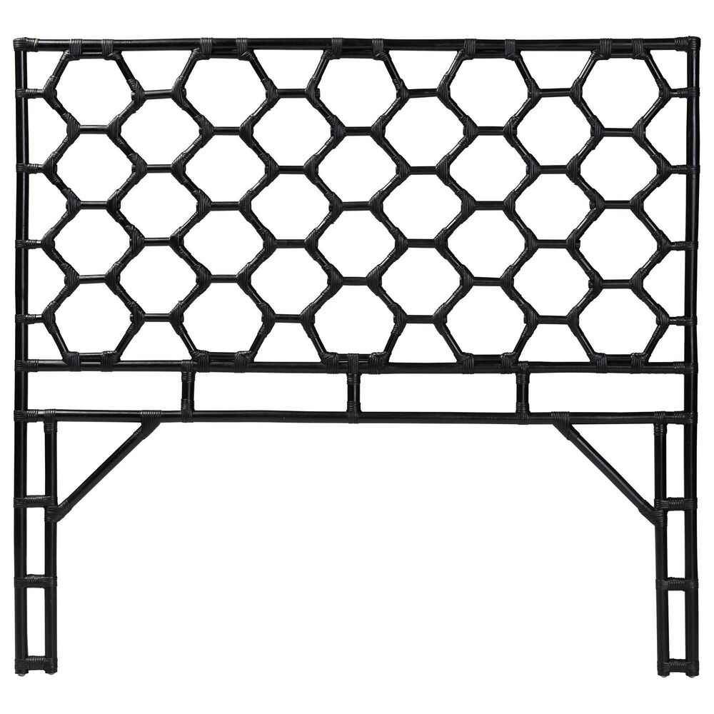 Baxton Studio Revonda Queen Standalone Headboard in Black, , large