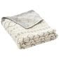 Safavieh Tamar 50" x 60" Throw in Grey and Beige, , large