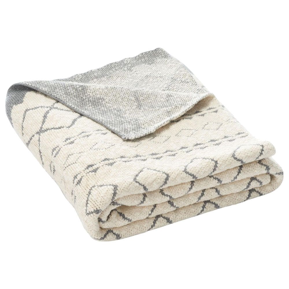 Safavieh Tamar 50" x 60" Throw in Grey and Beige, , large