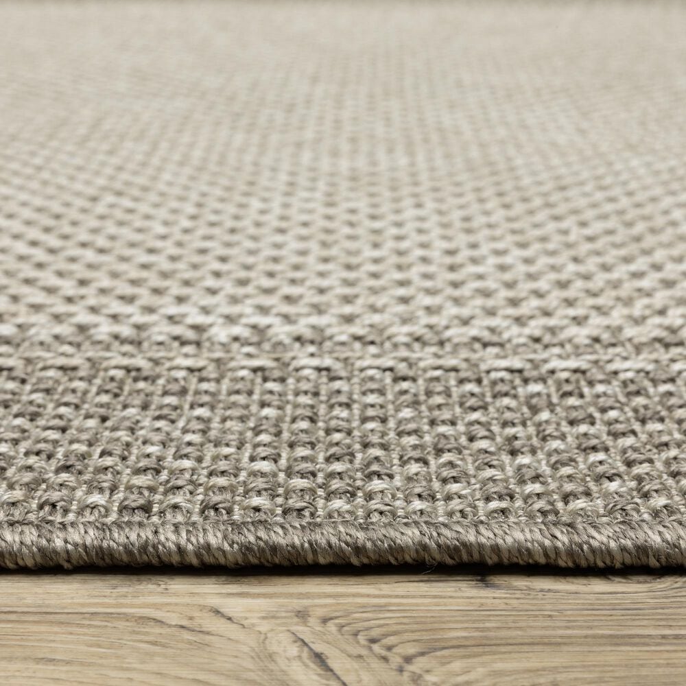 Oriental Weavers Caicos CA03N 5&#39;3&quot; x 7&#39;3&quot; Grey Area Rug, , large