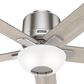Hunter Fitzgerald 44" Ceiling Fan with LED Lights in Brushed Nickel, , large