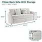 Lifestyle Solutions Beckett Stationary Storage Sofa in Ivory, , large
