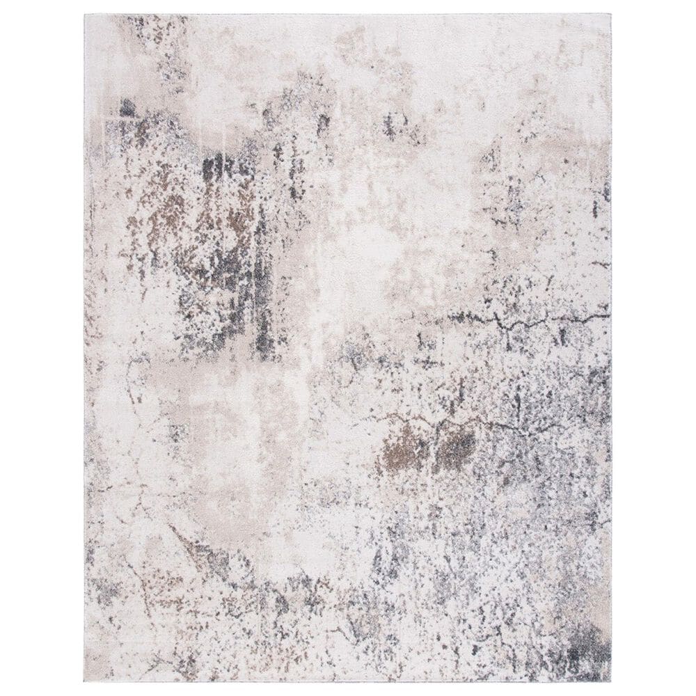 Safavieh Aston ASN708 8" x 10" Ivory and Grey Area Rug, , large