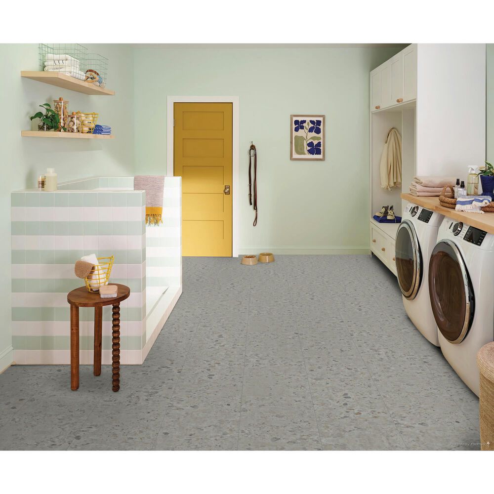 COREtec Balanced Retreat Morning Fog Terrazzo 12" x 24" Luxury Vinyl Tile, , large