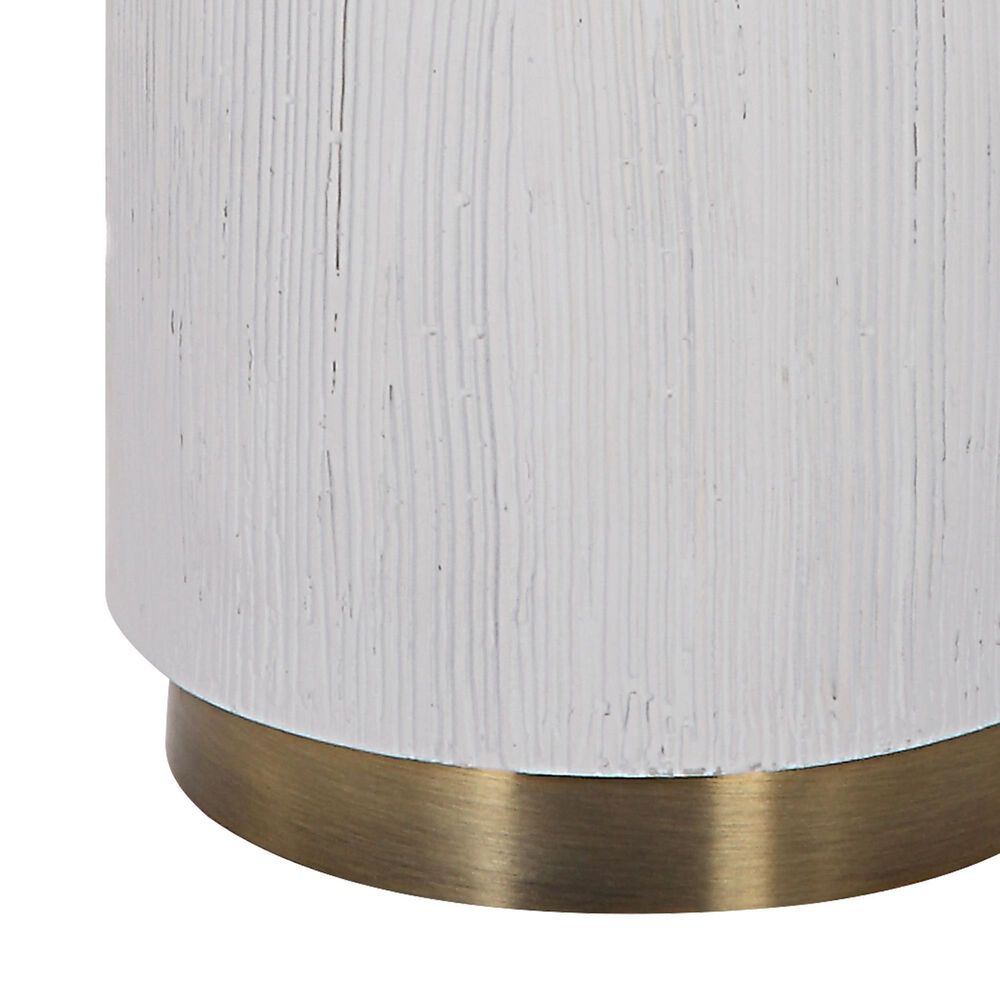 Uttermost Ruse Table Lamp in Whitewashed and Brushed Brass, , large