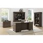 Wycliff Bay Carson Credenza Desk with Hutch in Weathered Dove, , large