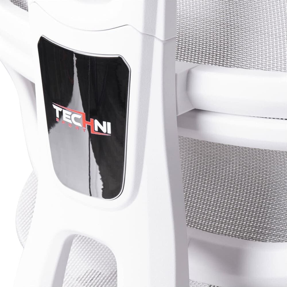Techni Sport AirFlex 2.0 Gaming Chair in White and Light Grey, , large