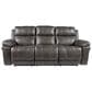 Ashley Erlangen Power Reclining Sofa with Adjustable Headrest in Midnight, , large