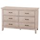Eastern Shore Remi 6 Drawer Dresser in Sugarcoat, , large