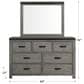 Mayberry Hill Wade 6-Drawer Dresser and Mirror in Brushed Ash Gray, , large