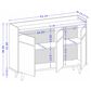 Dayton Bradley 53.54" Buffet Stand in White, , large
