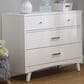 Sorelle Furniture Soho 4-Drawer Dresser in White and Natural, , large