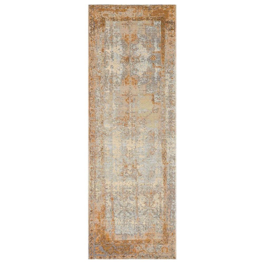 Loloi Mika 2"5" x 11"2" Antique Ivory and Copper Performance Runner, , large
