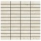 Emser Jargon Ivory 1" x 4" Stacked on 12" x 12" Honed Porcelain Mosaic Sheet, , large