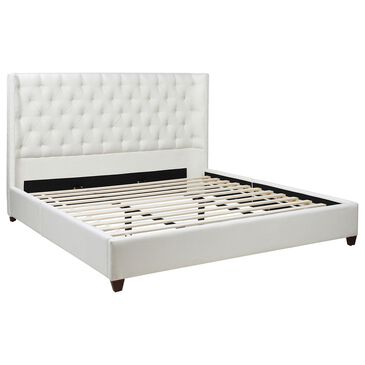 Jennifer Taylor Home Manhattan King Platform Bed in Antique White, , large