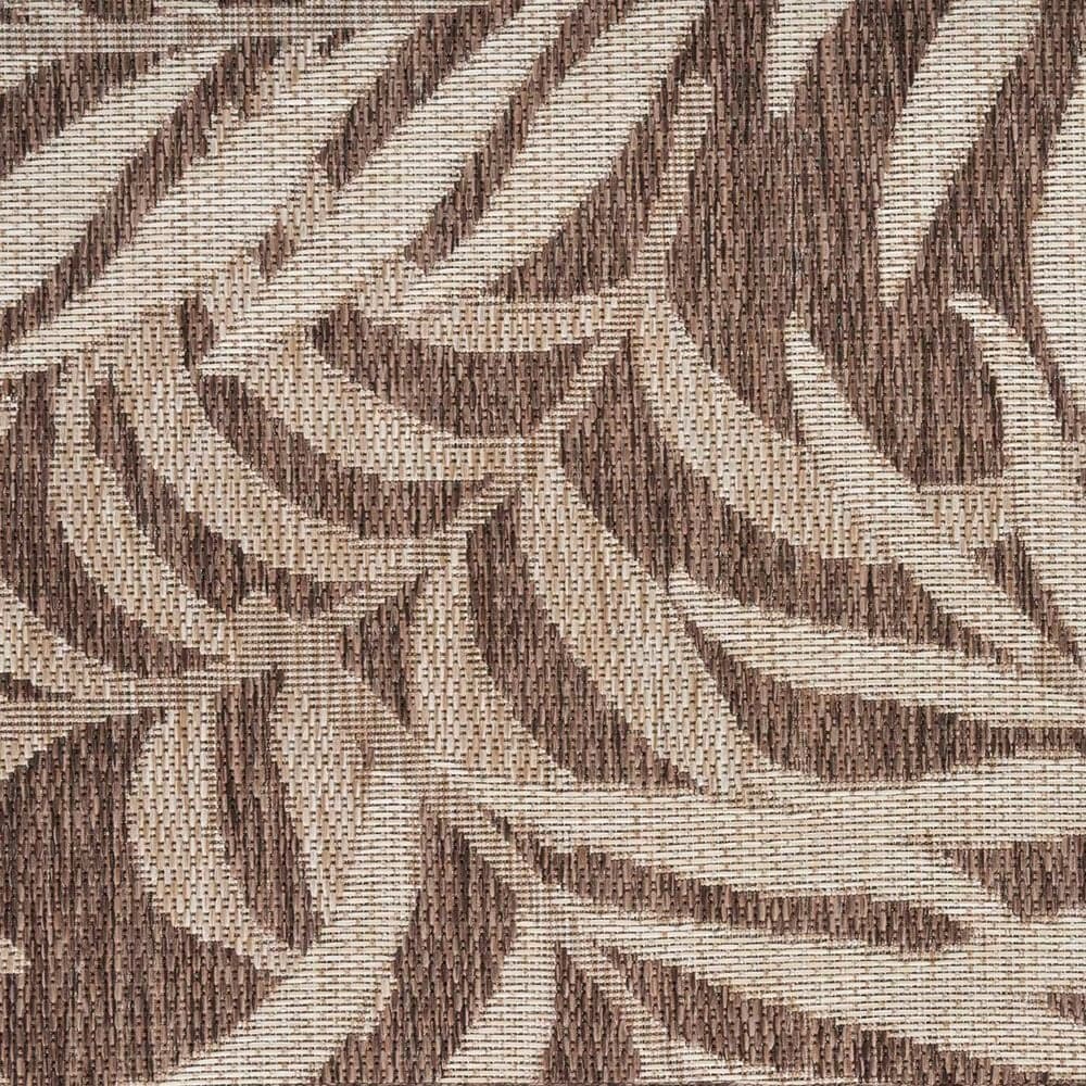 Nourison Garden Oasis Nature Mocha 3&#39; x 5&#39; Indoor/Outdoor Area Rug, , large