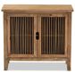 Baxton Studio Clement 2-Door Accent Storage Cabinet in Medium Oak, , large