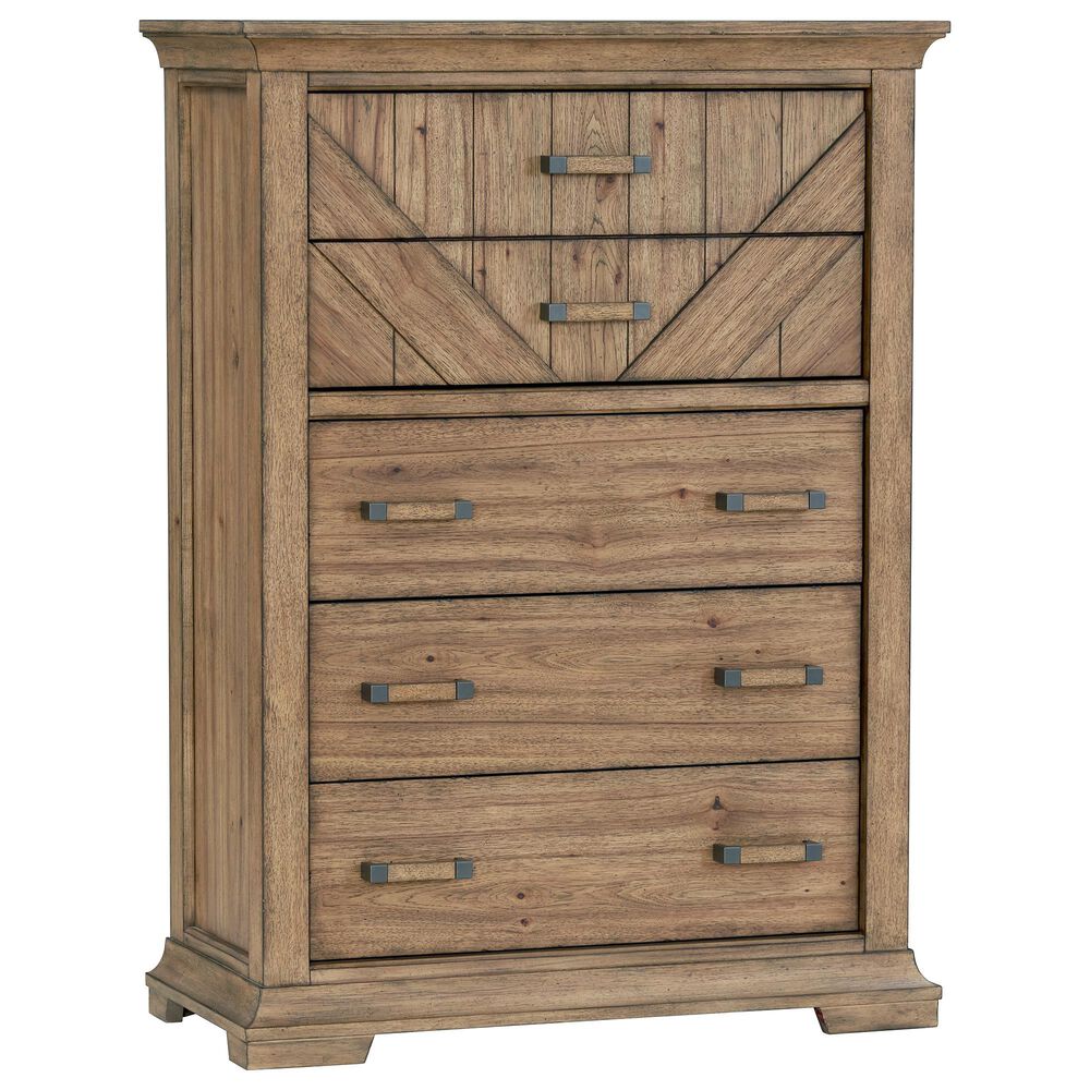 Karavan Casual Dining 5-Piece King Bedroom Set in Knotty Hickory, , large