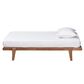 Baxton Studio Kaia Twin Platform Bed Frame in Walnut Brown, , large