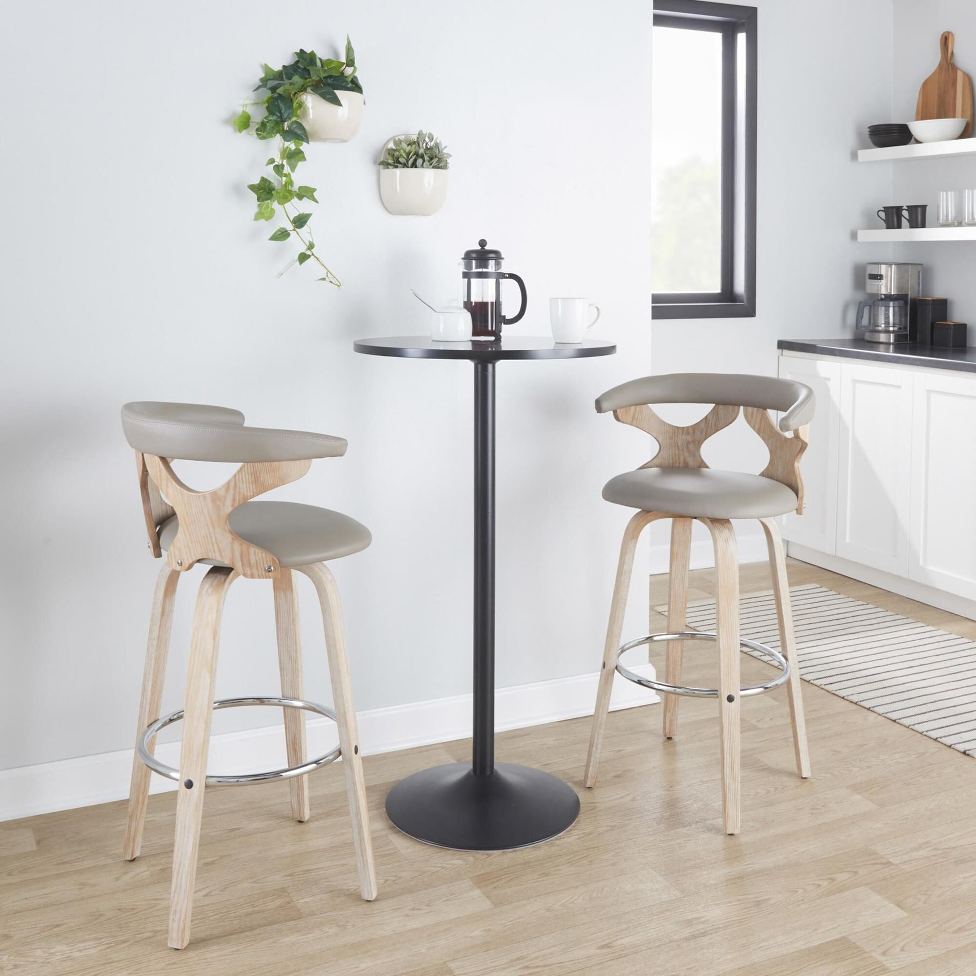 Lumisource bar stool sale grey
