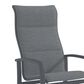 Tropitone Muirlands Padded High Back Swivel Rocker with Fog Bound Sling in Graphite, , large