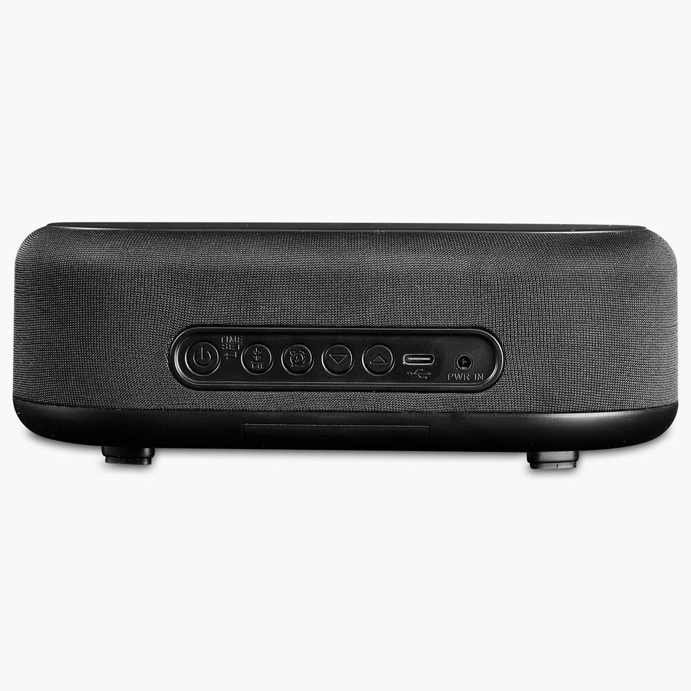 iHome Bluetooth Alarm Clock with Wireless Charger and USB Charging Station in Black, , large