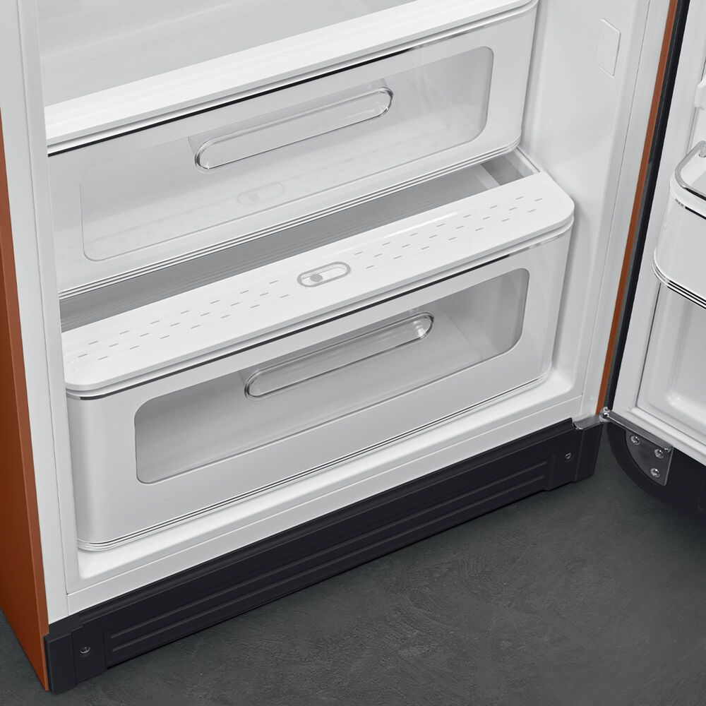 SMEG 9.53 Cu. Ft. Freestanding Refrigerator with Right Hinge in Amber Clay, , large