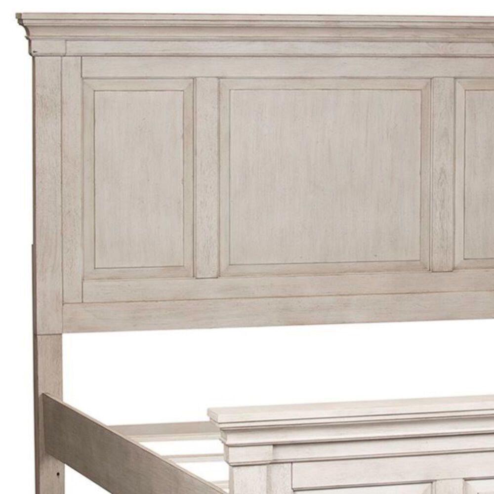Belle Furnishings Heartland King Panel Bed in Antique White, , large