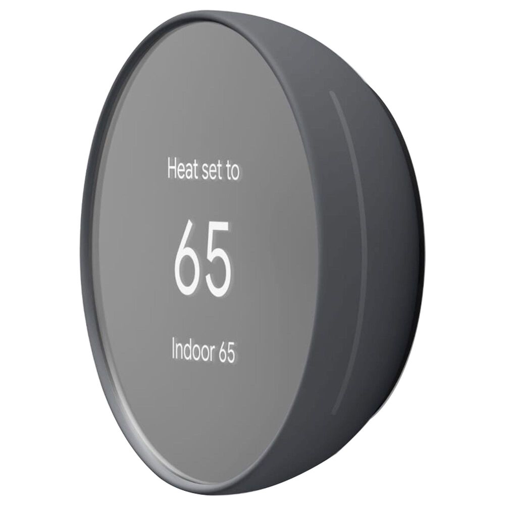 Google Nest Thermostat - Smart Programmable Wi-Fi Thermostat - Charcoal, , large