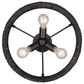 Golden Lighting Erma 3-Light Semi-Flush in Matte Black, , large
