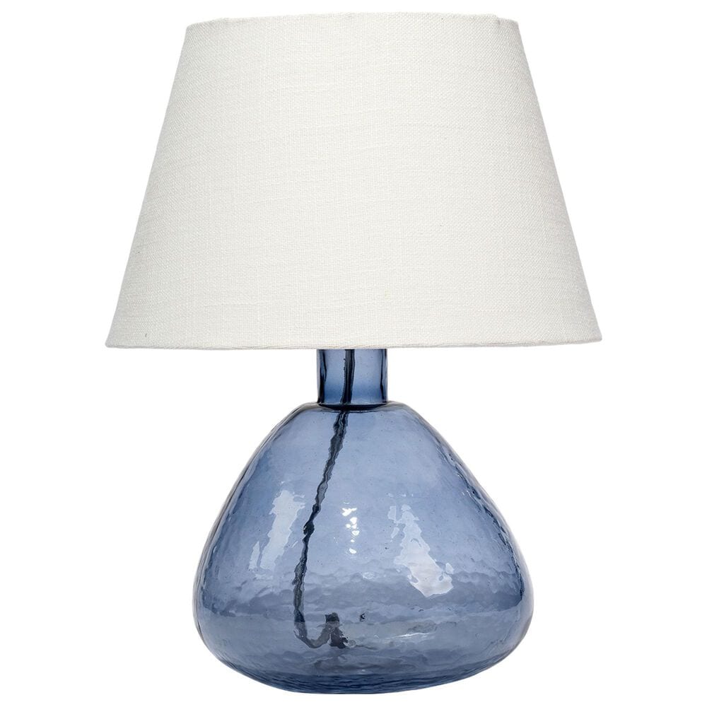 Jamie Young Flomar Blown Glass Table Lamp in Blue, , large