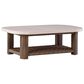 Ashley Dolan Creek Rectangular Cocktail Table in Beige and Brown, , large