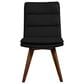 Porter Design Castor Dining Side Chair in Brown Top Grain Leather, , large