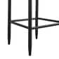Armen Living Alegria Patio Counter Height Bar Stool with Gray Cushion in Black, , large