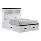 Mayberry Hill Wade Full Storage Bed in White and Black, , large
