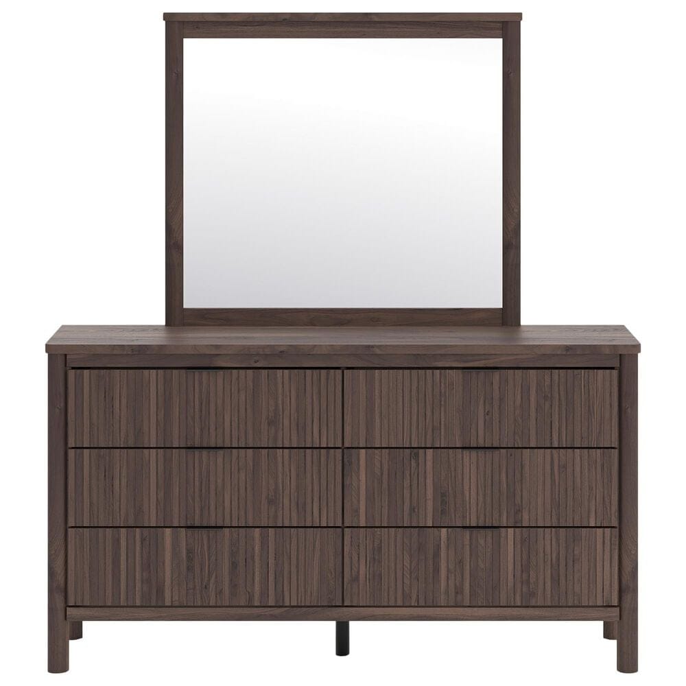 Ashley Pamytta 5-Piece King Panel Platform Bedroom Set in Rich Brown, , large