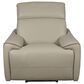 Superb Leather Leather Power Recliner in Myrtle Light Grey, , large