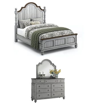 Flexsteel Plymouth 3 Piece King Bedroom Set in Warm Gray, , large