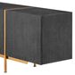 Eichholtz Brazilian Dresser in Charcoal Grey and Brushed Brass, , large