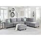 Lilola Home Zelmira Ottoman in Gray, , large