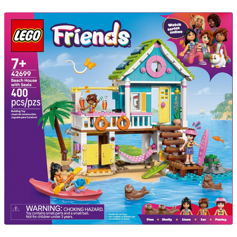 LEGO Friends Beach House with Seals Building Set, , large