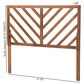 Baxton Studio Belisma Queen Slat Headboard in Ash Walnut, , large