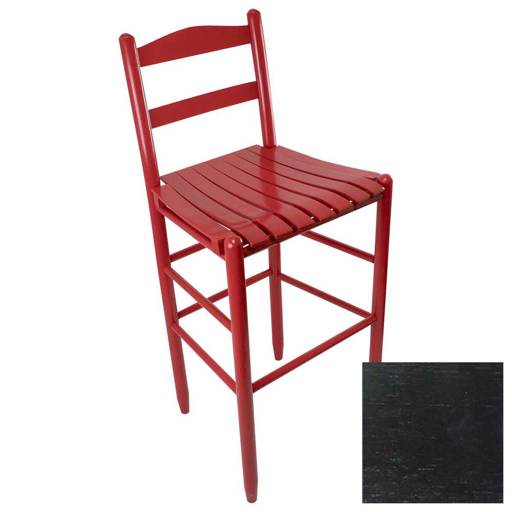 Lakeside Penrose Ladderback Barstool in Black, , large