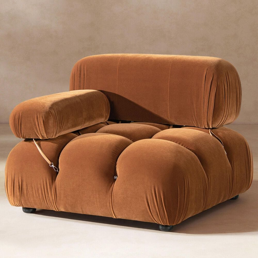 Jennifer Taylor Home Marcel Lounge Arm Chair in Burnt Orange, , large